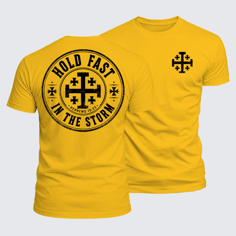 Luxe Mercerized Cotton Tee - Hold Fast In The Storm