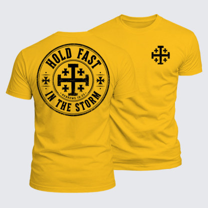 Luxe Mercerized Cotton Tee - Hold Fast In The Storm