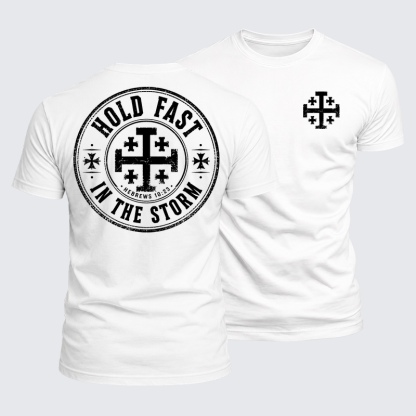 Luxe Mercerized Cotton Tee - Hold Fast In The Storm