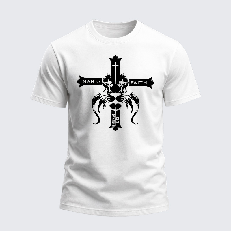 Heavyweight Cotton Tee - Man Of Faith