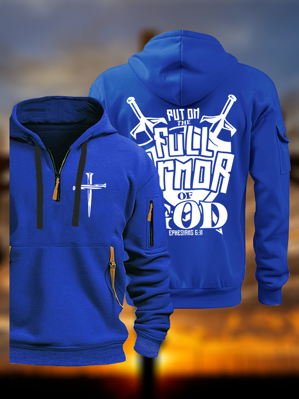 Put on The Full Armour of God Jesus God Christian Zipper Hoodies