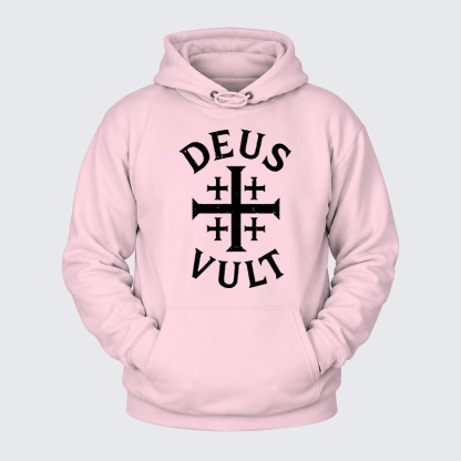 Plush Fleece-Lined Hoodie - Deus Vult