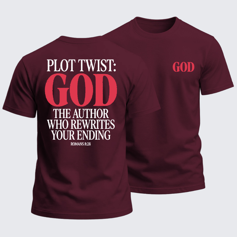 Heavyweight Cotton Tee - God Rewrites Your Ending