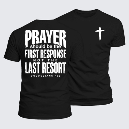 Luxe Mercerized Cotton Tee - Prayer First Response