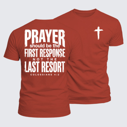 Luxe Mercerized Cotton Tee - Prayer First Response