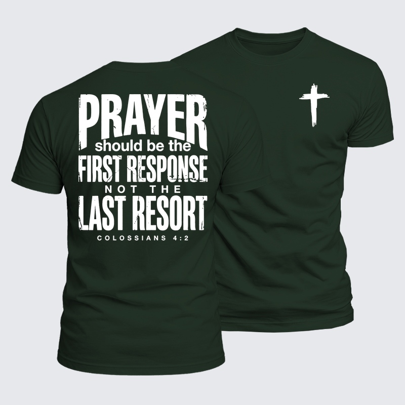 Luxe Mercerized Cotton Tee - Prayer First Response