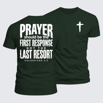 Luxe Mercerized Cotton Tee - Prayer First Response