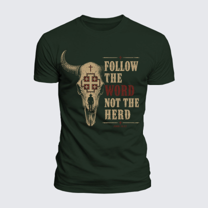 Luxe Mercerized Cotton Tee -  Follow The Word Not The Herd