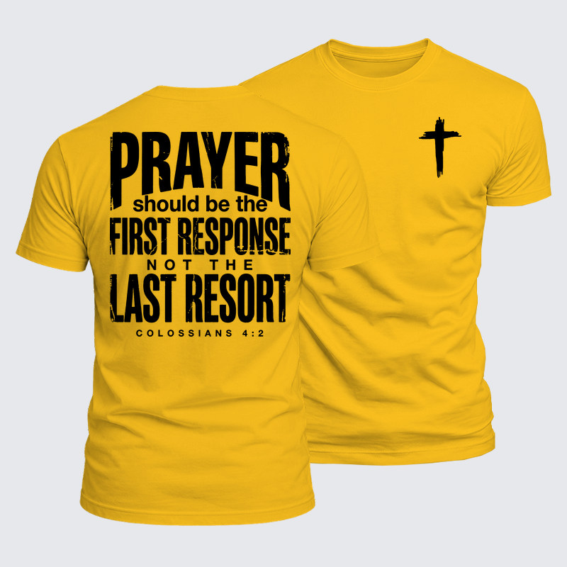 Luxe Mercerized Cotton Tee - Prayer First Response