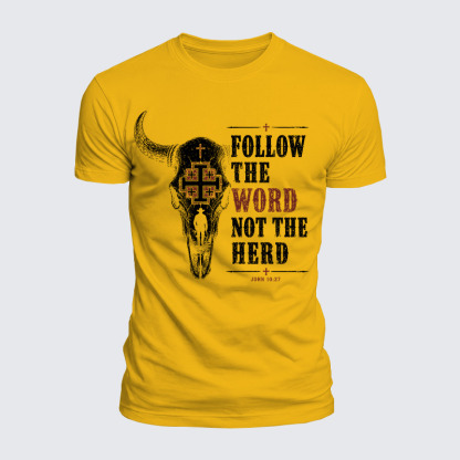 Luxe Mercerized Cotton Tee -  Follow The Word Not The Herd