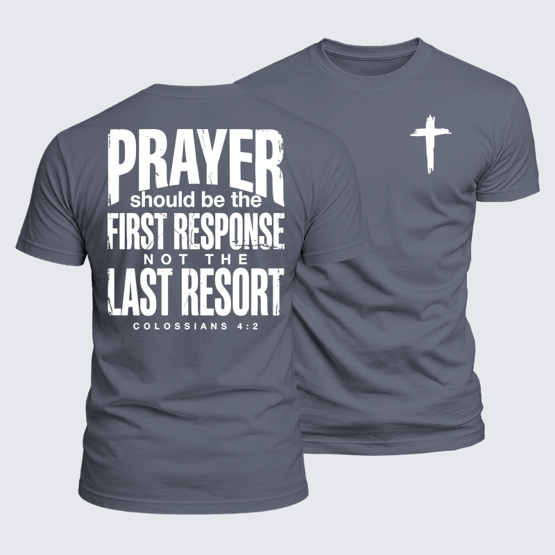 Luxe Mercerized Cotton Tee - Prayer First Response