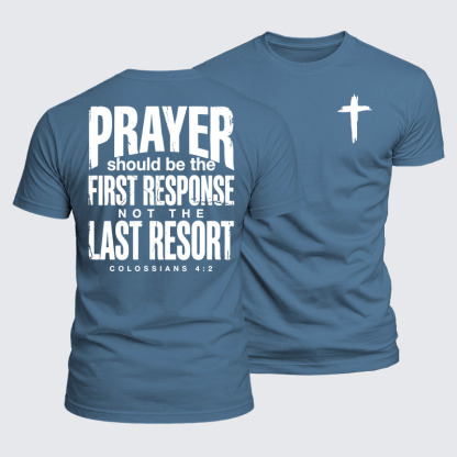Luxe Mercerized Cotton Tee - Prayer First Response