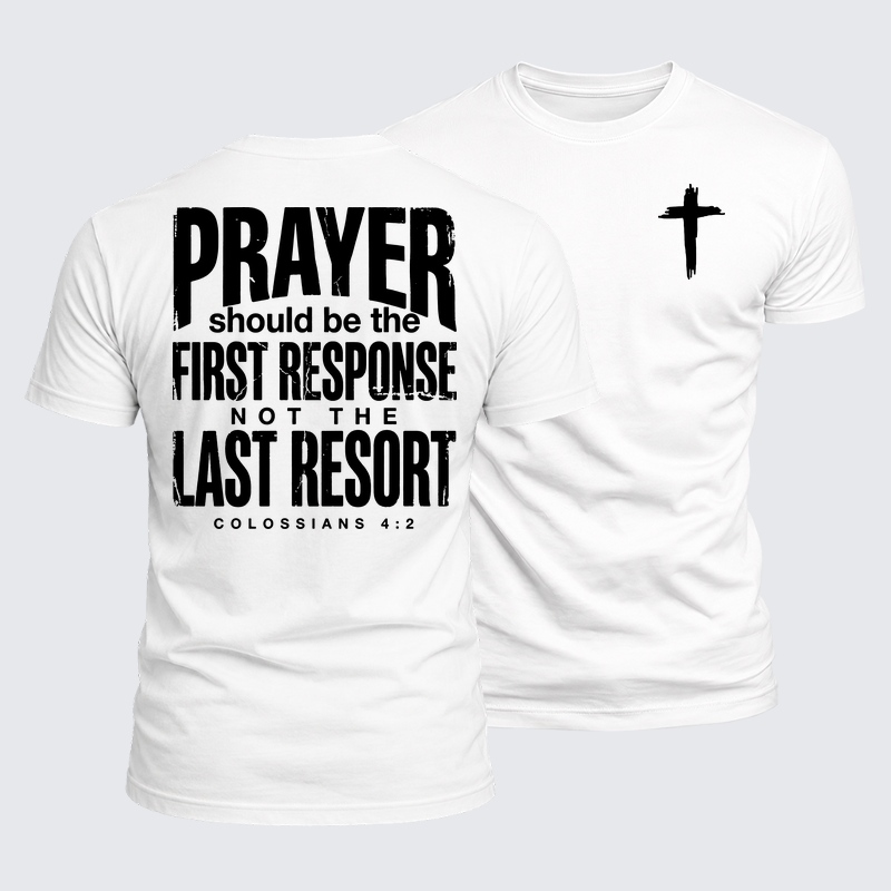 Luxe Mercerized Cotton Tee - Prayer First Response