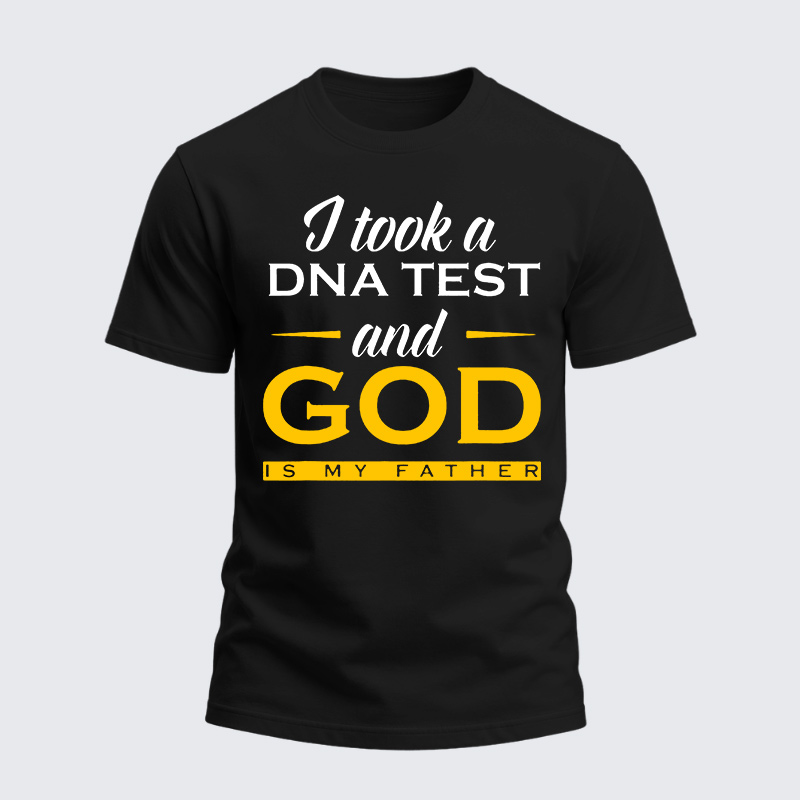 Man Of God Husband Dad Jesus God Christian Cotton T-Shirt