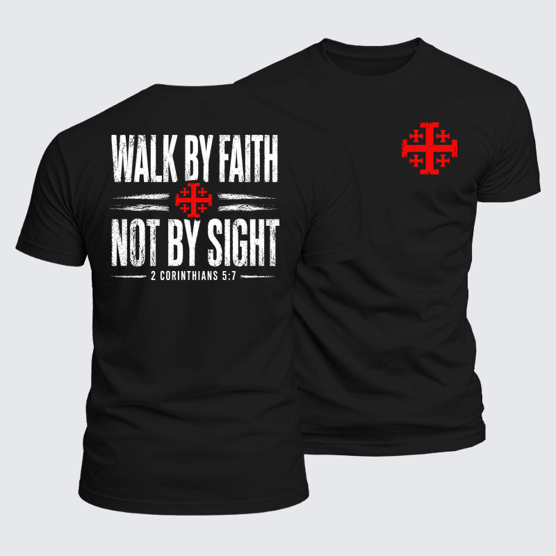 Man Of God Husband Dad Jesus God Christian Cotton T-Shirt