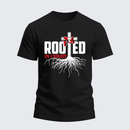 Heavyweight Cotton Tee - Rooted In Christ