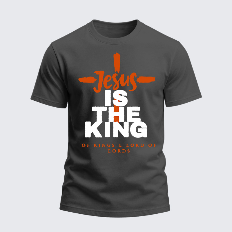 Heavyweight Cotton Tee - Jesus Is The King