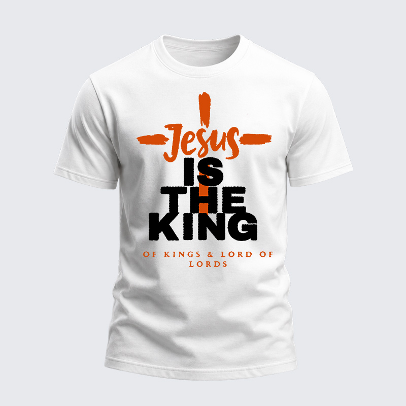 Heavyweight Cotton Tee - Jesus Is The King