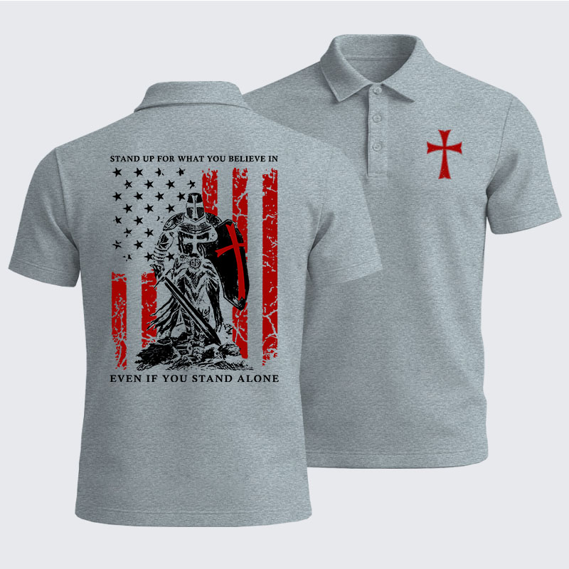 Men’s Premium Cotton Polo Shirt - Stand Up For What You Believe