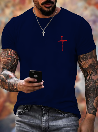 Men's Hipster Cross Faith T-shirt