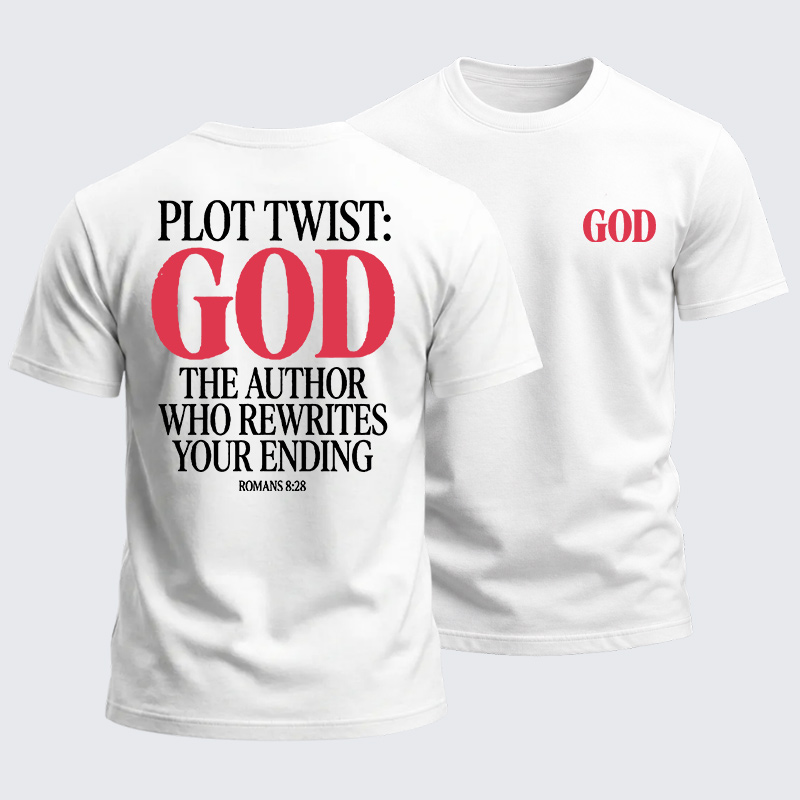 Heavyweight Cotton Tee - God Rewrites Your Ending