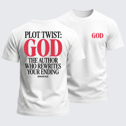 Heavyweight Cotton Tee - God Rewrites Your Ending