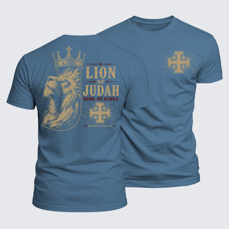 Luxe Mercerized Cotton Tee -  Lion of Judah