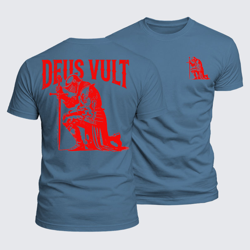 Luxe Mercerized Cotton Tee - Deus Vult