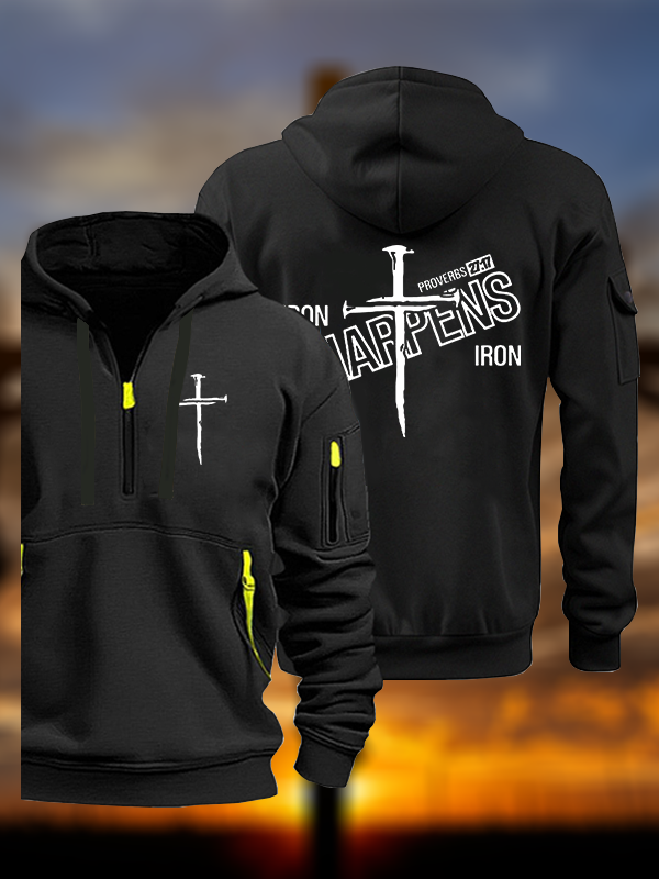 Iron Sharpens Jesus God Christian Zipper Hoodies