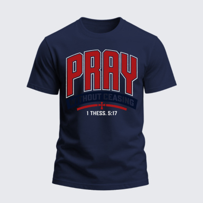 Heavyweight Cotton Tee - Pray Without Ceasing