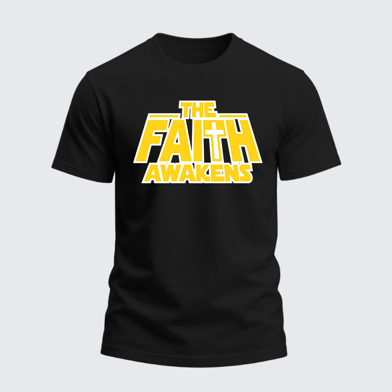 Man Of God Husband Dad Jesus God Christian Cotton T-Shirt