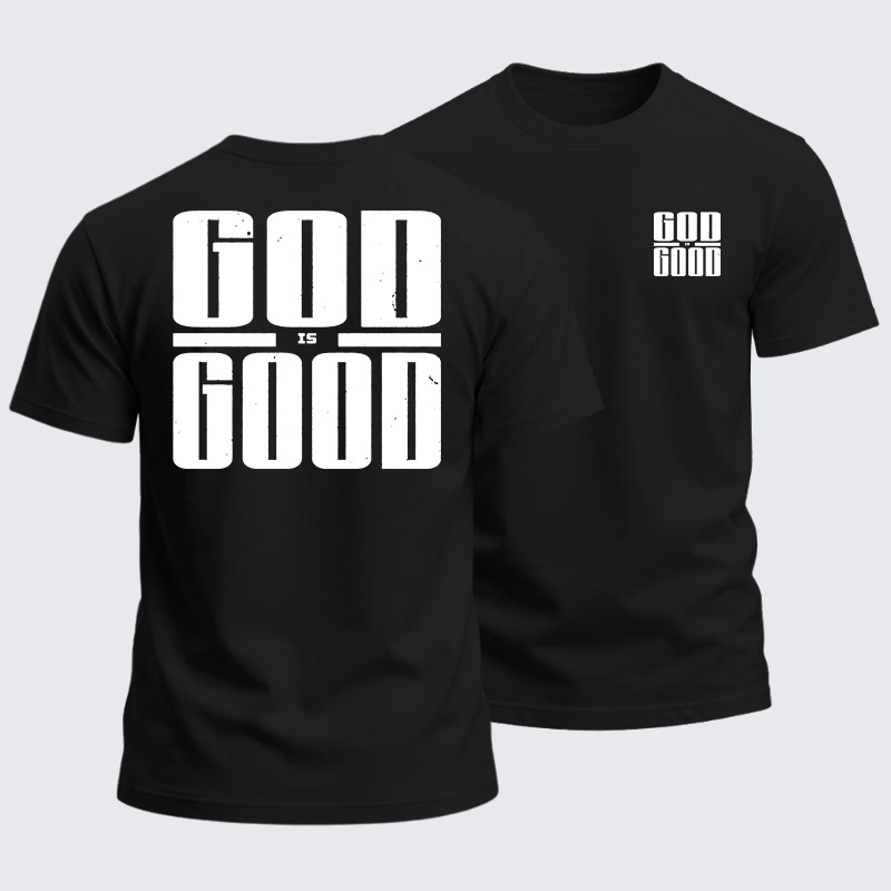 Man Of God Husband Dad Jesus God Christian Cotton T-Shirt