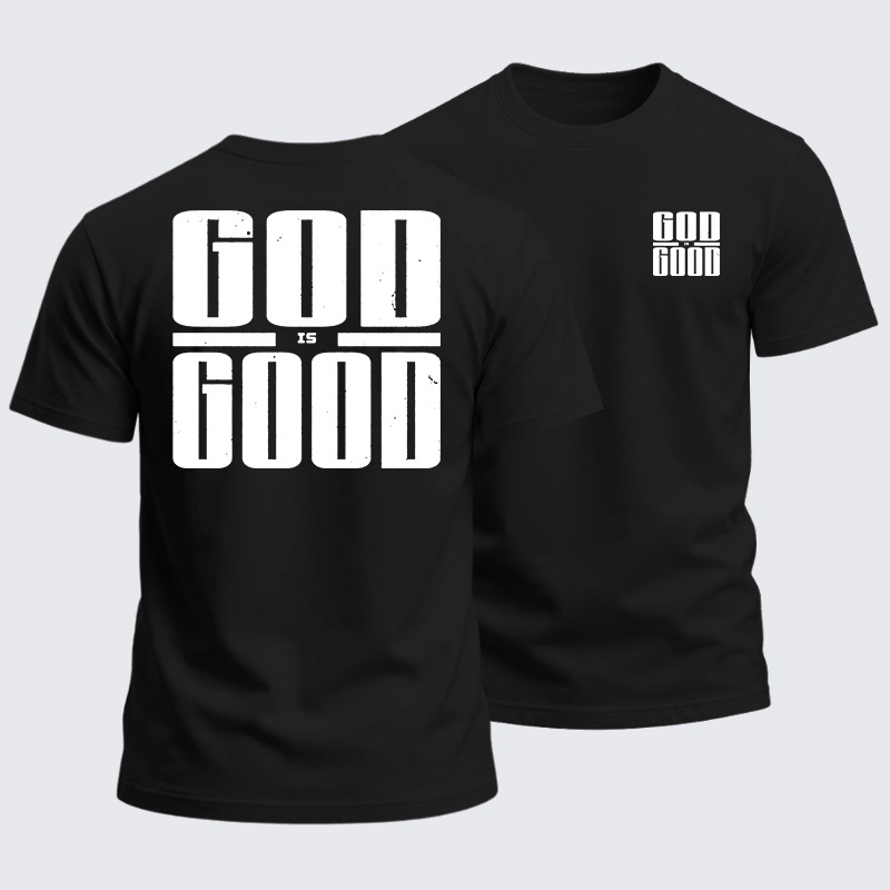 Man Of God Husband Dad Jesus God Christian Cotton T-Shirt