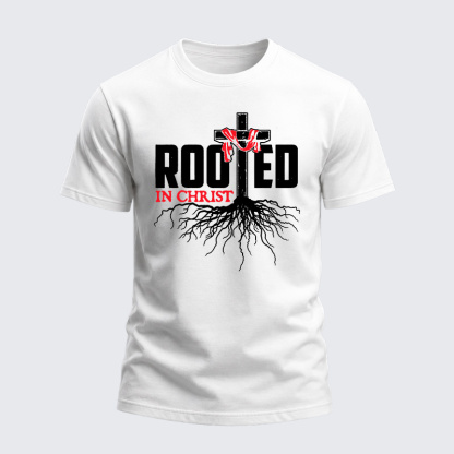 Heavyweight Cotton Tee - Rooted In Christ