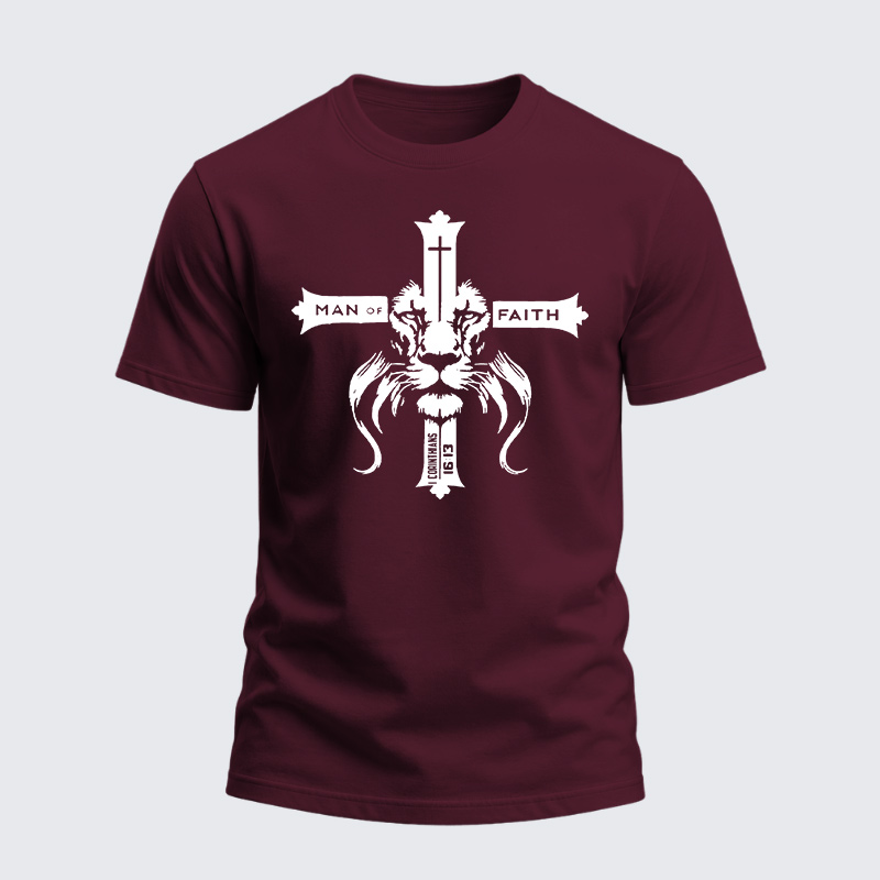Heavyweight Cotton Tee - Man Of Faith