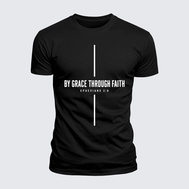 Man Of God Husband Dad Jesus God Christian Cotton T-Shirt