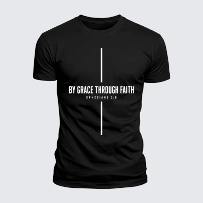 Luxe Mercerized Cotton Tee - By Grace Through Faith Cross