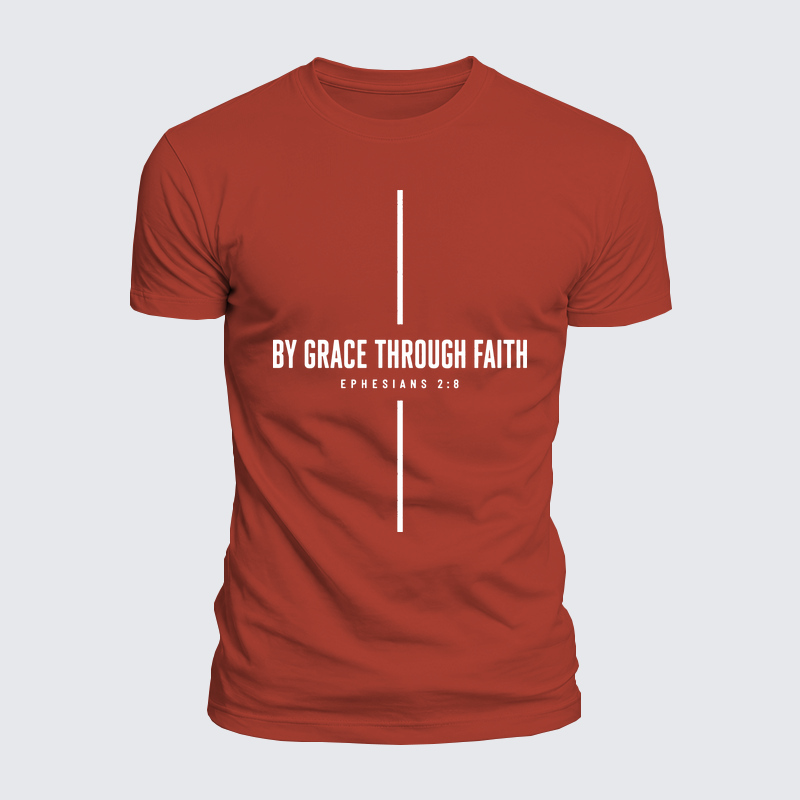 Luxe Mercerized Cotton Tee - By Grace Through Faith Cross