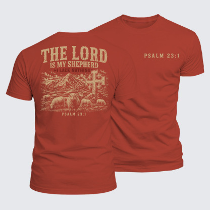 Luxe Mercerized Cotton Tee -  The Lord Is My Shepherd 