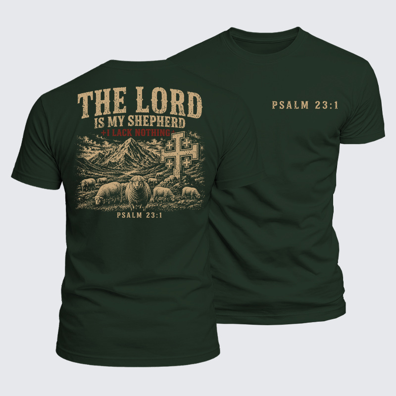 Luxe Mercerized Cotton Tee -  The Lord Is My Shepherd 