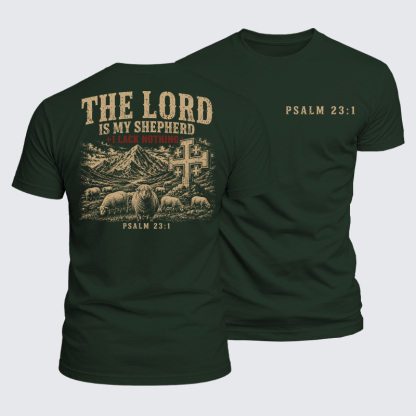 Luxe Mercerized Cotton Tee -  The Lord Is My Shepherd 