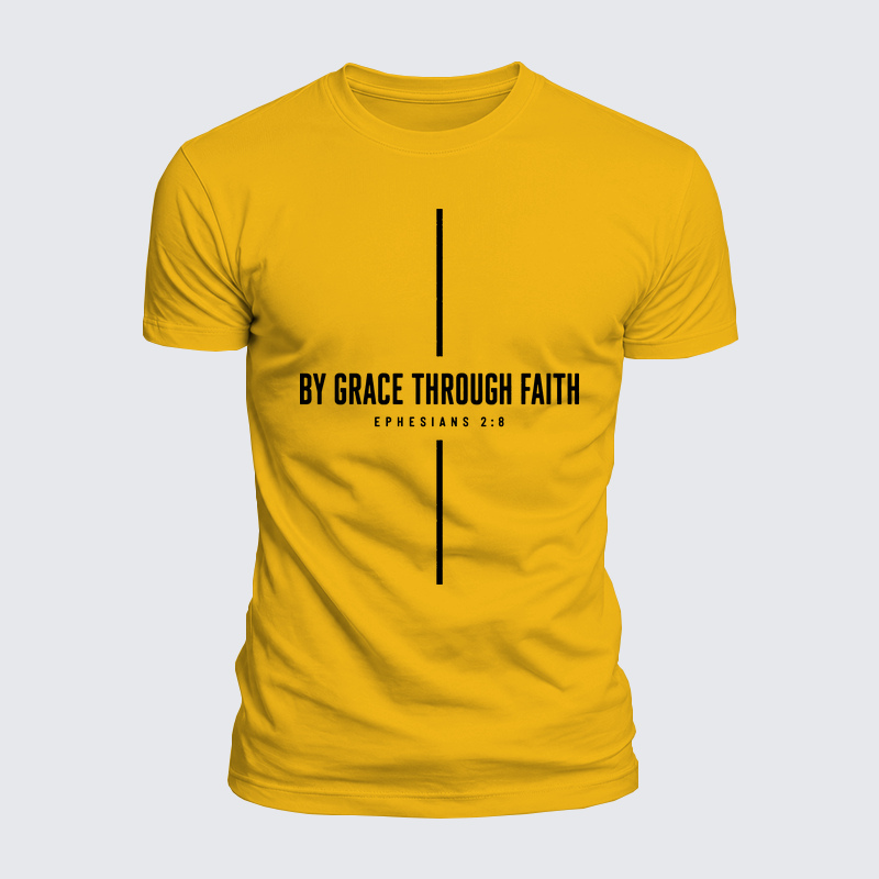 Luxe Mercerized Cotton Tee - By Grace Through Faith Cross