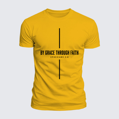 Luxe Mercerized Cotton Tee - By Grace Through Faith Cross