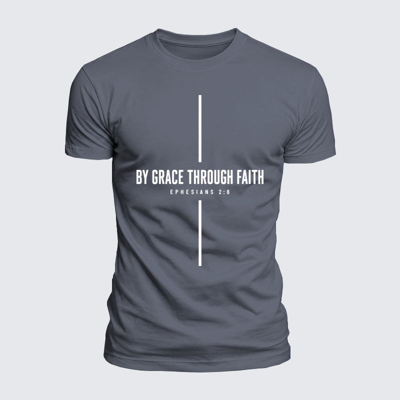 Luxe Mercerized Cotton Tee - By Grace Through Faith Cross