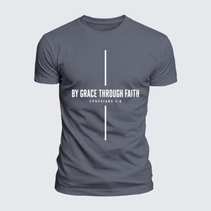 Luxe Mercerized Cotton Tee - By Grace Through Faith Cross