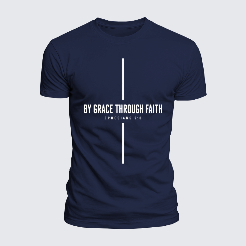 Luxe Mercerized Cotton Tee - By Grace Through Faith Cross