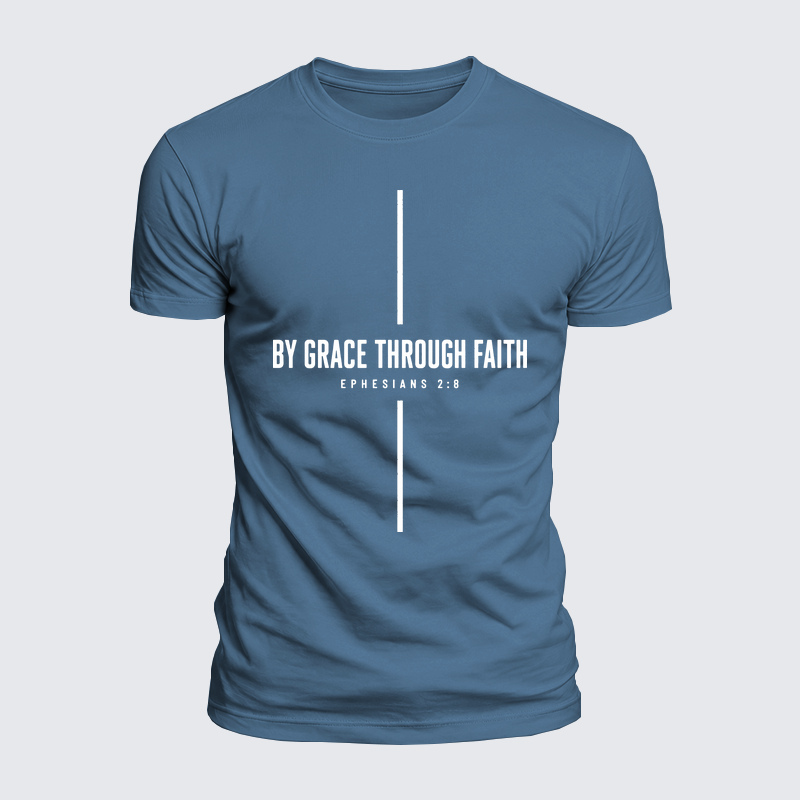 Luxe Mercerized Cotton Tee - By Grace Through Faith Cross