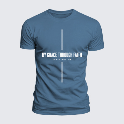 Luxe Mercerized Cotton Tee - By Grace Through Faith Cross