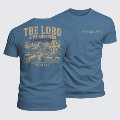 Luxe Mercerized Cotton Tee -  The Lord Is My Shepherd 