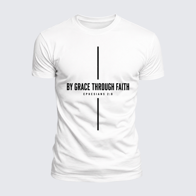 Luxe Mercerized Cotton Tee - By Grace Through Faith Cross
